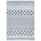 World Rug Gallery Contemporary Bohemian Geometric Reversible Recycled Plastic 3' X 5' Navy Outdoor Rug 6073NAVY3X5 - alternate 6